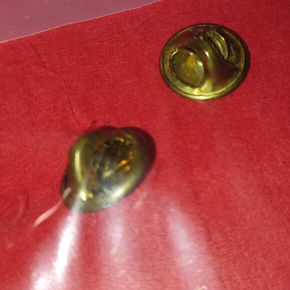 Lot 2 Pins Brooches Golden Bird Pearl Vintage pcs old granny chic academia - Picture 5 of 6